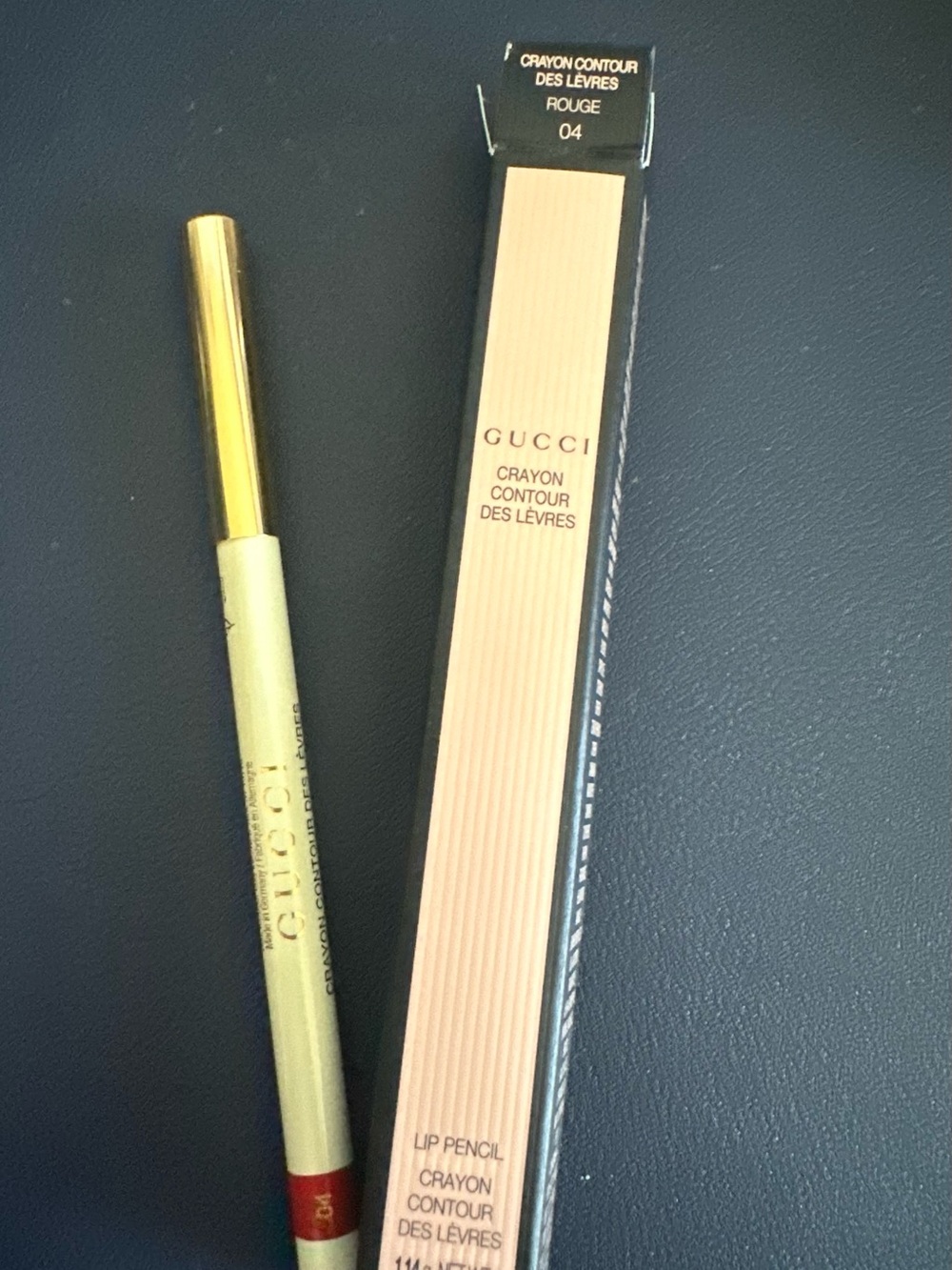 Gucci Lip Pencil Rouge 04 — Deep Red Lip Liner